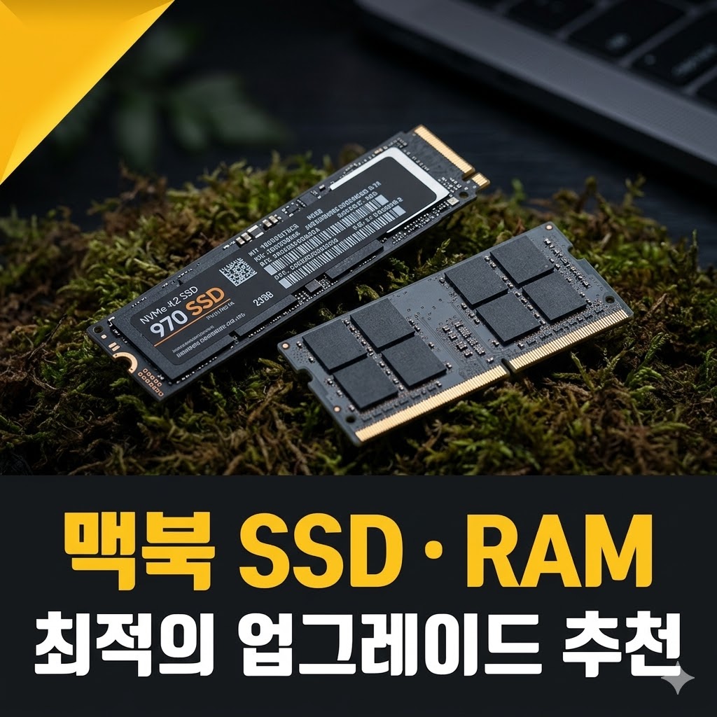 맥북 SSD 용량 램 추천 — 사무·음악·영상 용도별 가이드 (2026)