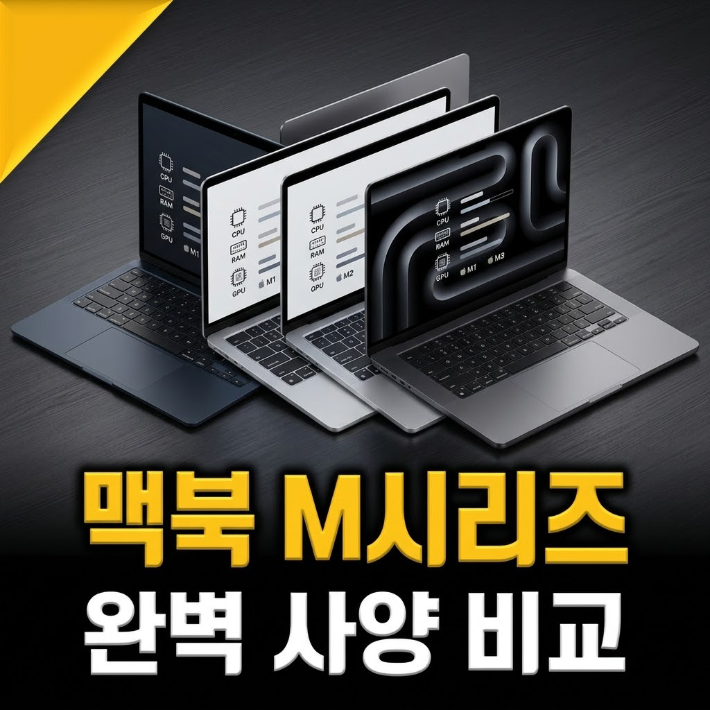 맥북 M 시리즈 사양 비교 가격 추천 5종 (2026년) M2 M3 M5 M4 Pro